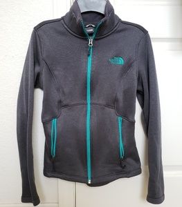 North Face Agave zip jacket charcoal gray XS